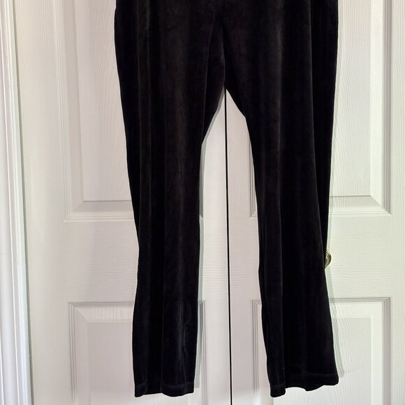 Women's Black Velour Juicy Hoodie and Pants. Size L - Picture 2 of 7